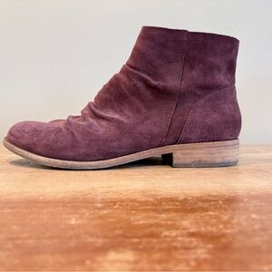 Kork Ease Women's Suede Ankle Boots - Purple Size 10